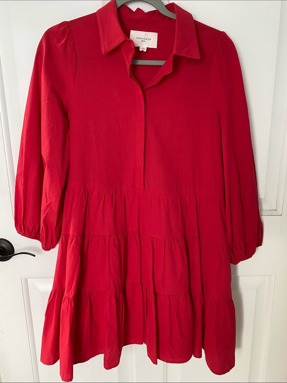 Pomander Place Red Tiered dress